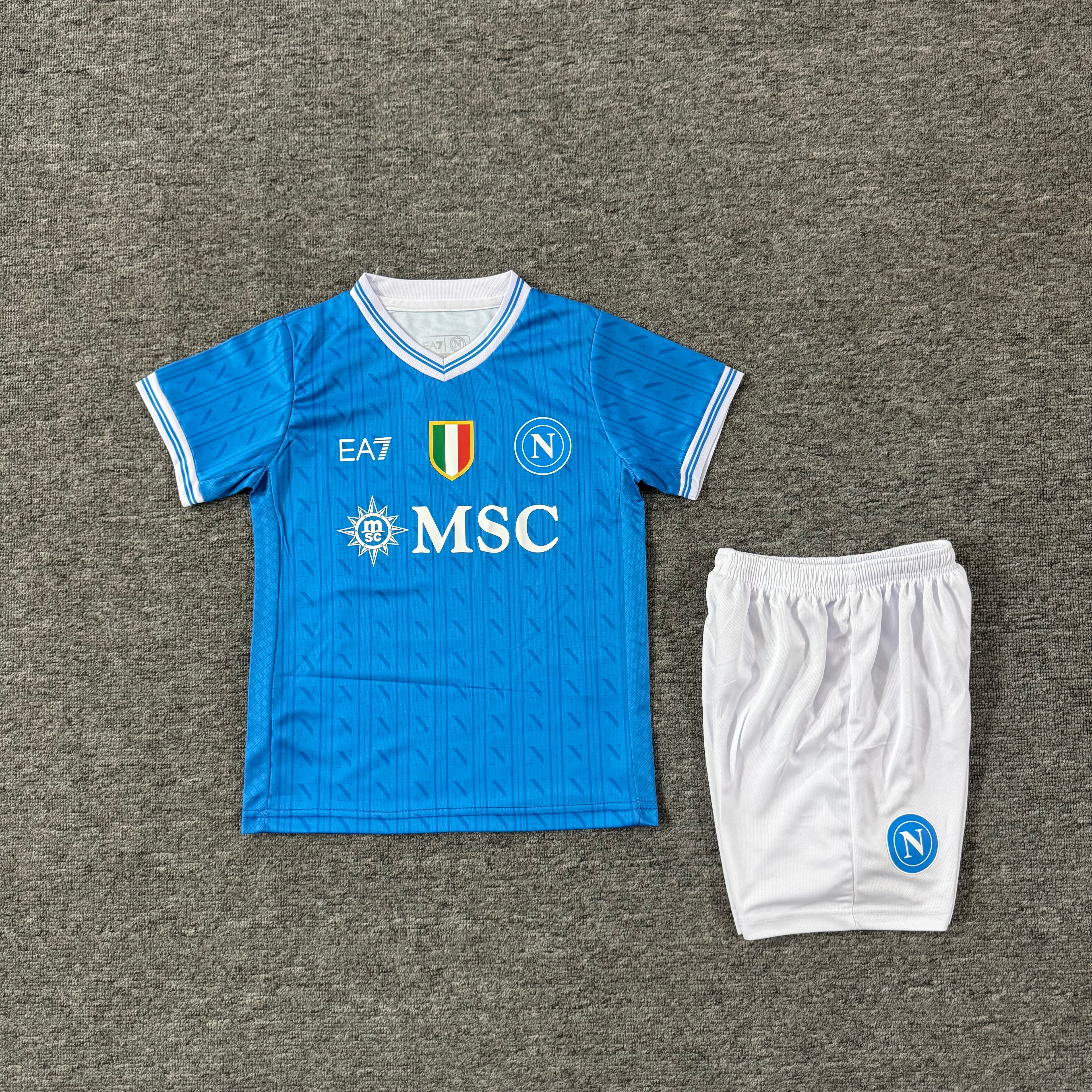 Ensemble de football enfant Naples domicile 2025/26 – vue 2