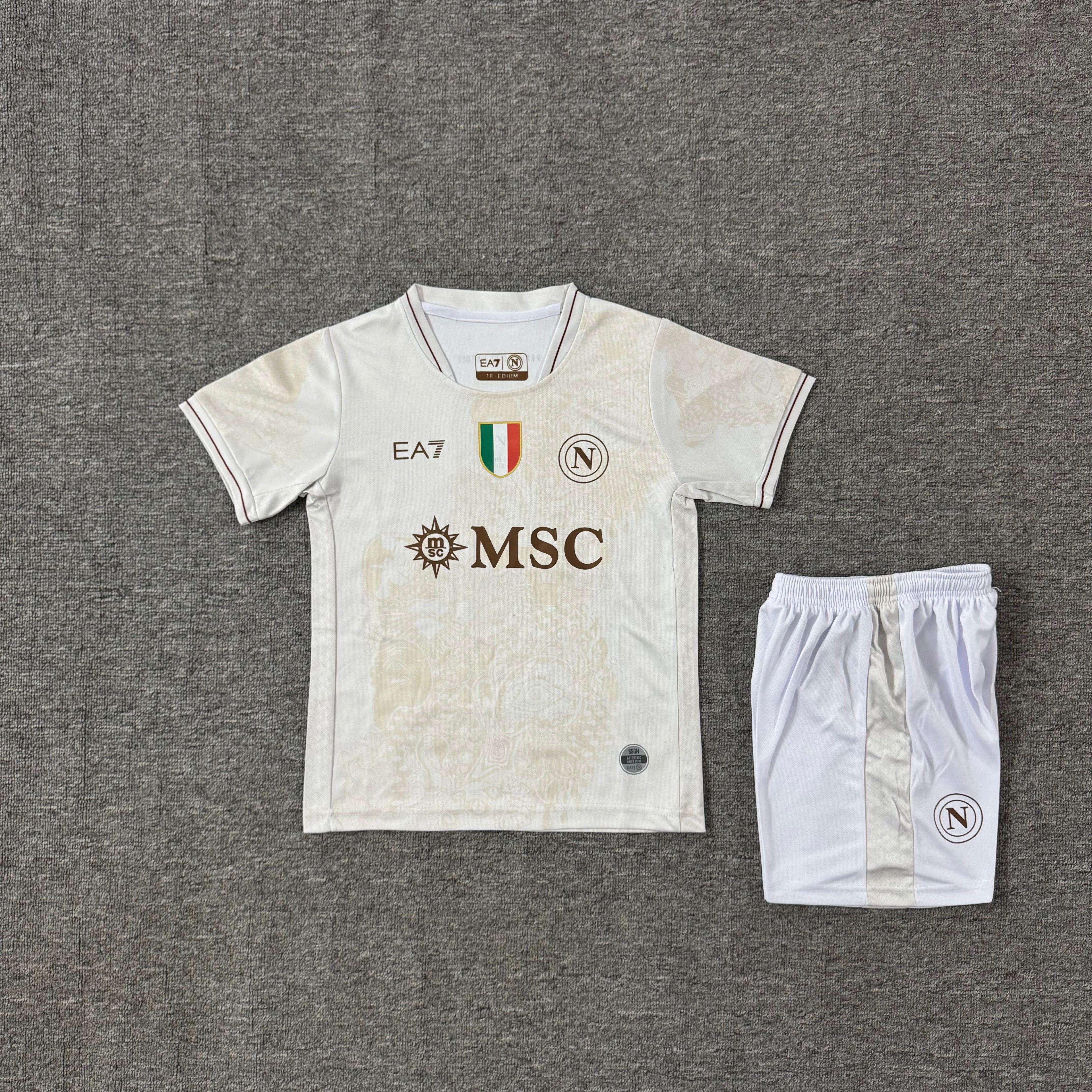 Ensemble de football enfant Naples extérieur 2025/26 – vue 2