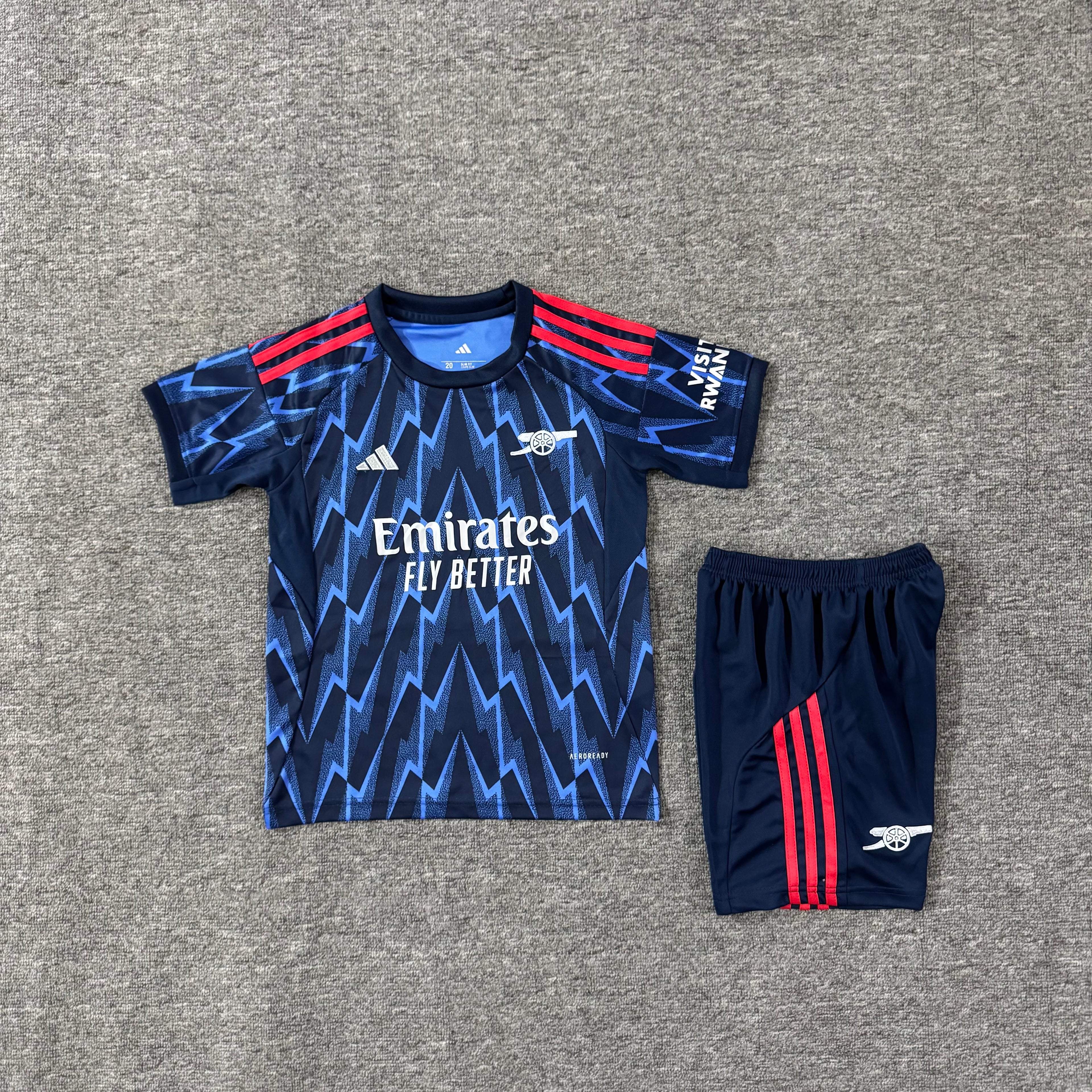 Ensemble de football enfant Arsenal extérieur 2025/26 – vue 1