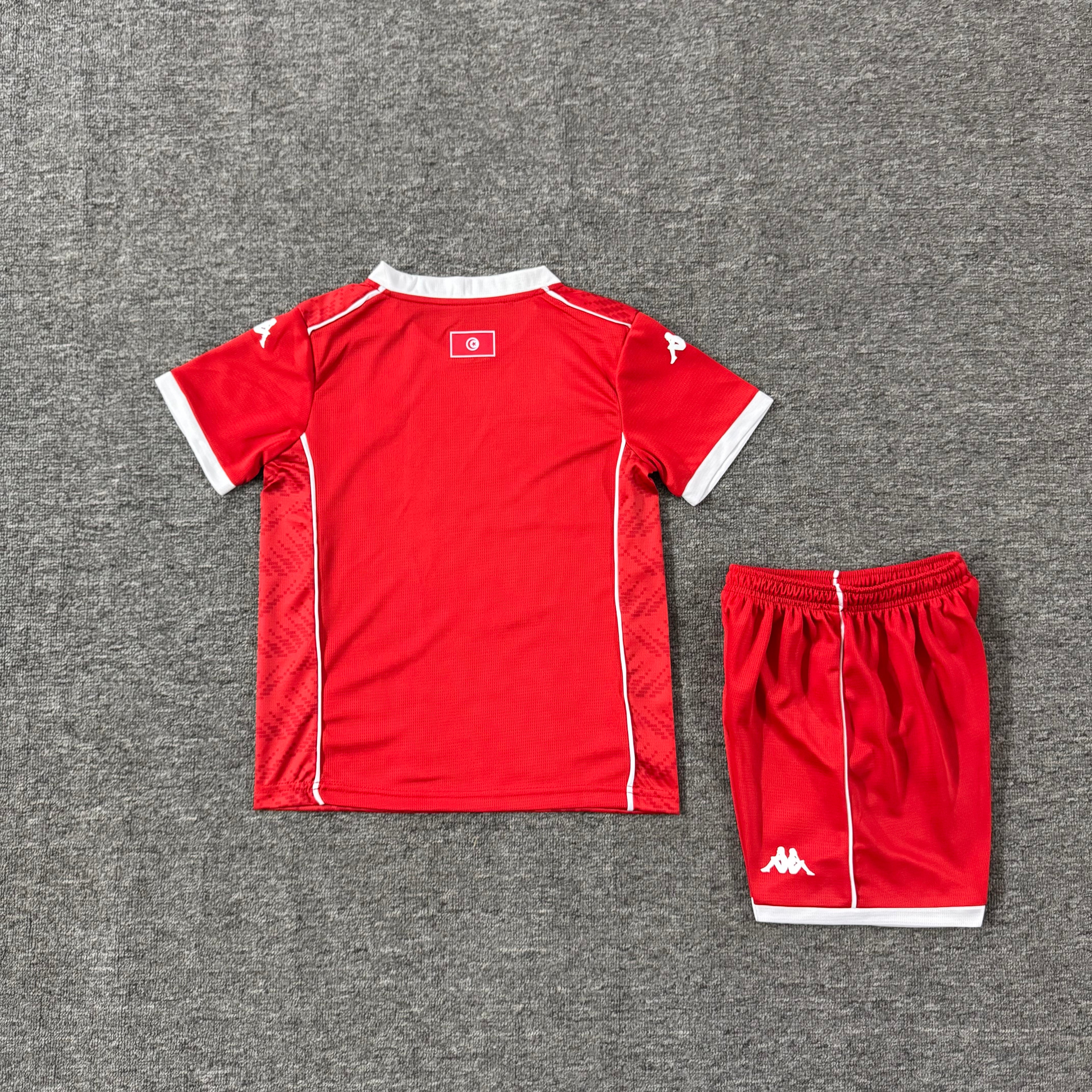 Ensemble de football enfant Tunisie domicile 2026 – vue 1