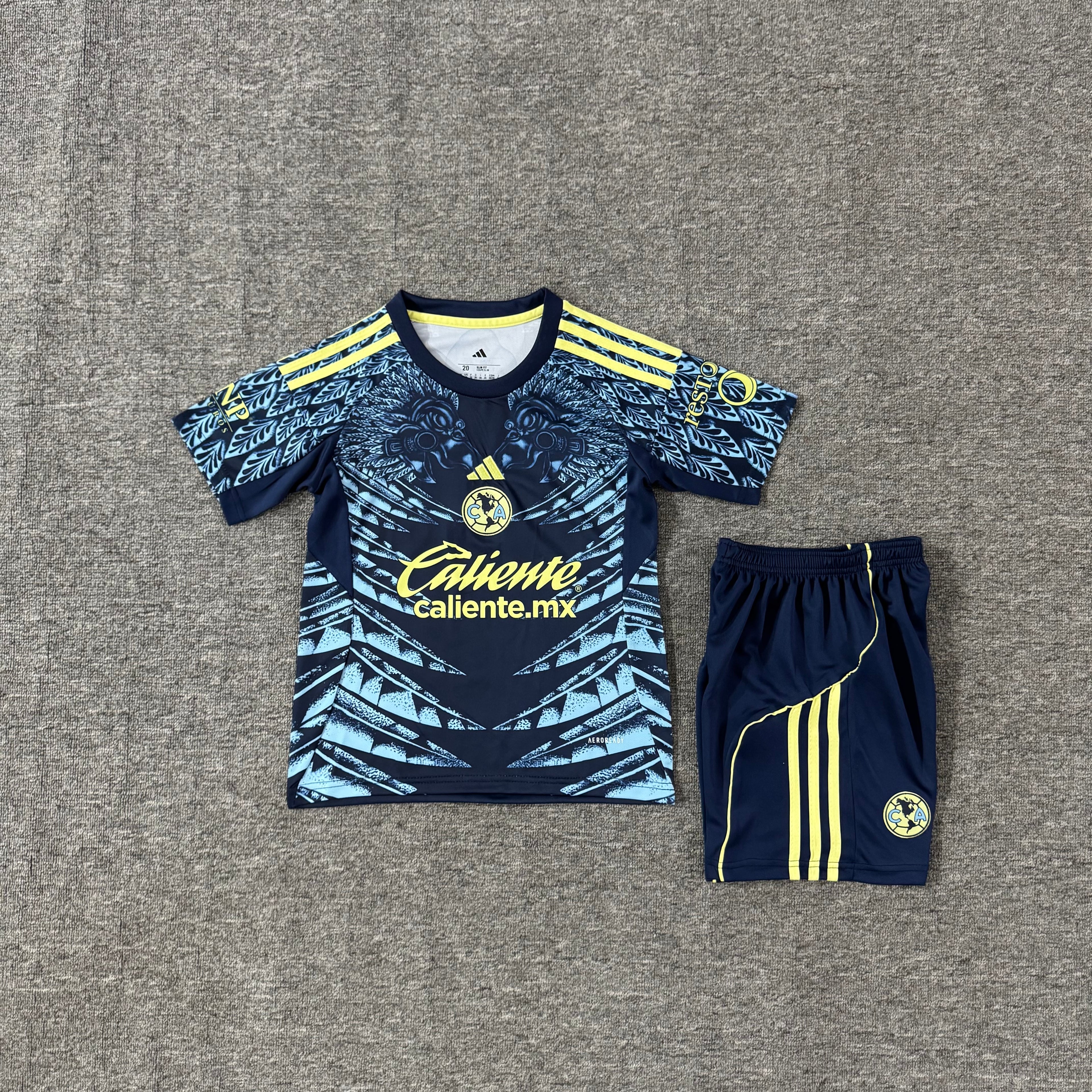 Ensemble de football enfant Club América extérieur 2025/26 – vue 2