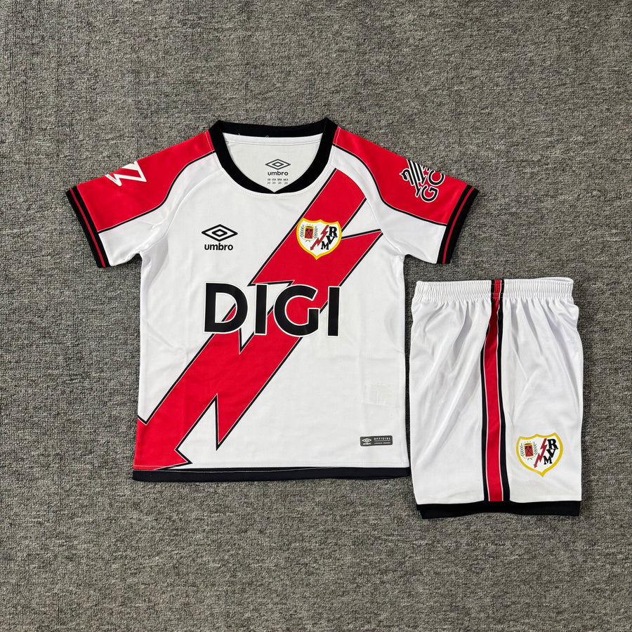 Ensemble de football enfant Rayo Vallecano domicile 2025/26 – vue 2