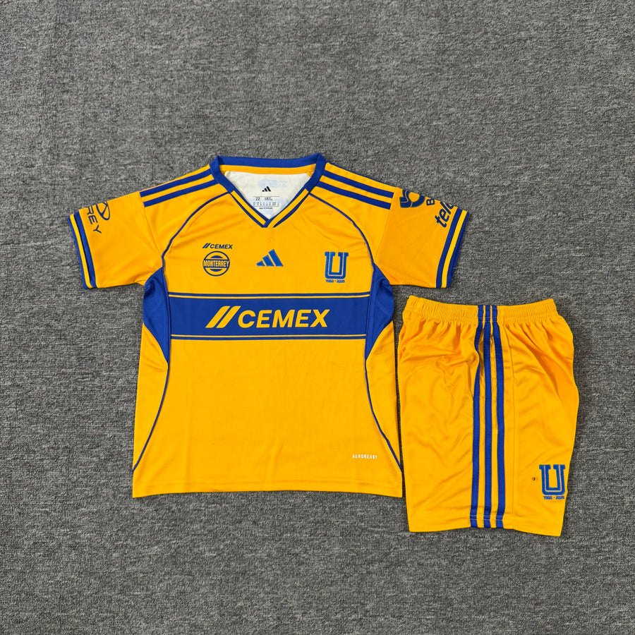 Ensemble de football enfant Tigres UANL domicile 2025/26 – vue 2