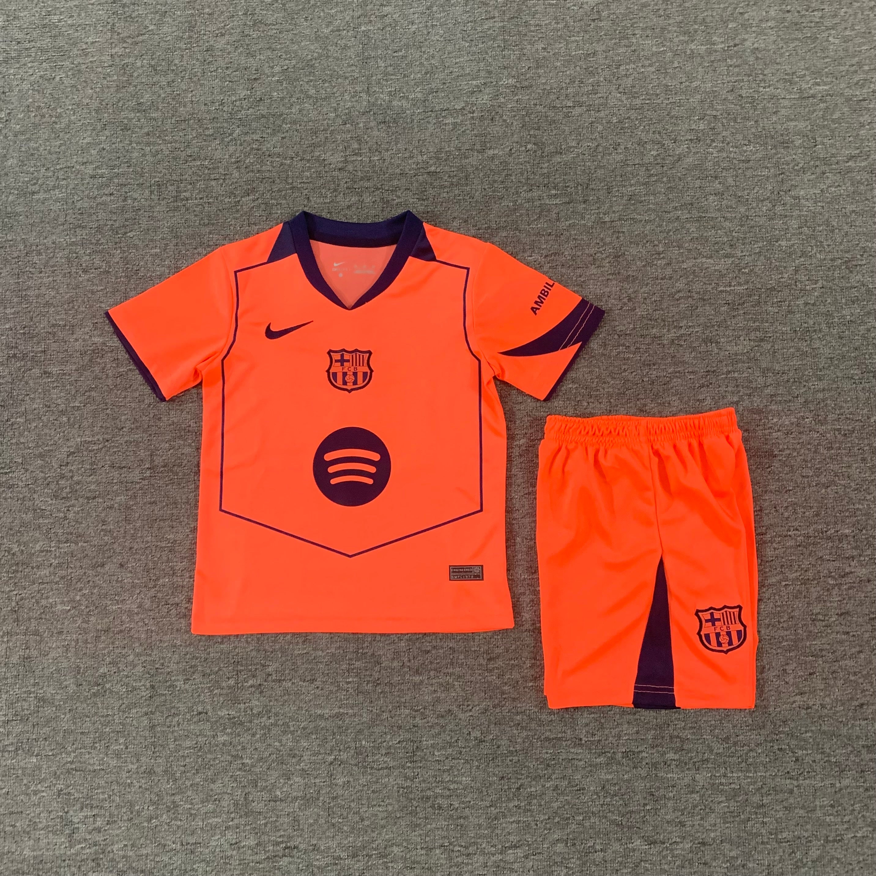 Ensemble de football enfant FC Barcelone third 2025/26 – vue 2