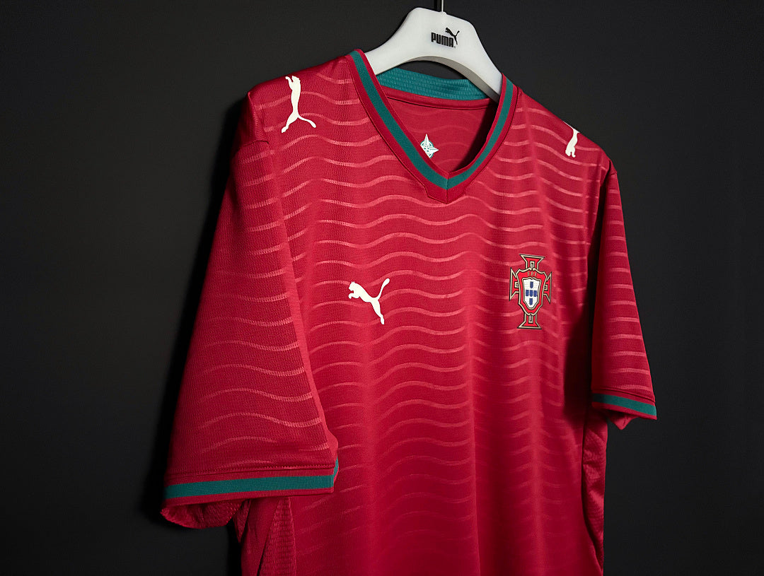 Maillot Portugal domicile 2025/26 – motif ondulé – vue 5