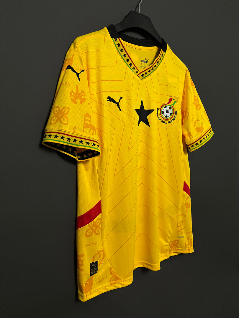Maillot Ghana extérieur 2025 – jaune – vue 2