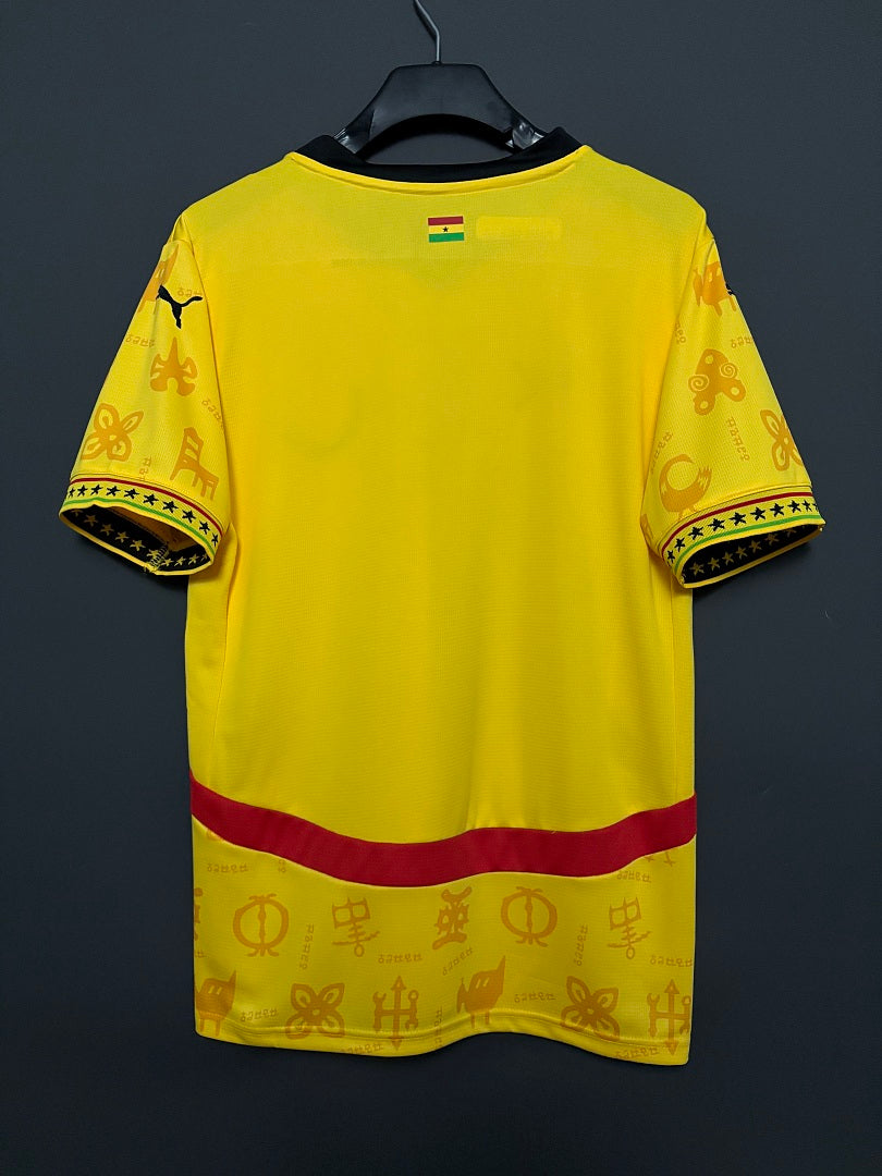 Maillot Ghana extérieur 2025 – jaune – vue 3