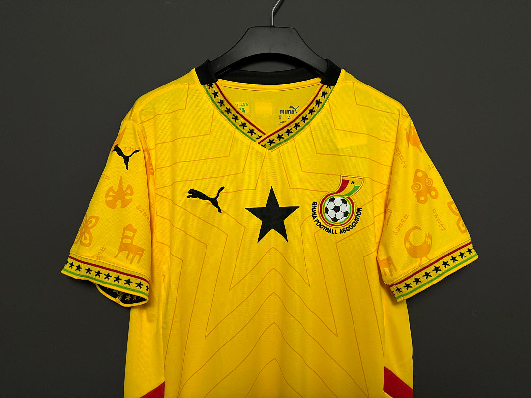 Maillot Ghana extérieur 2025 – jaune – vue 5
